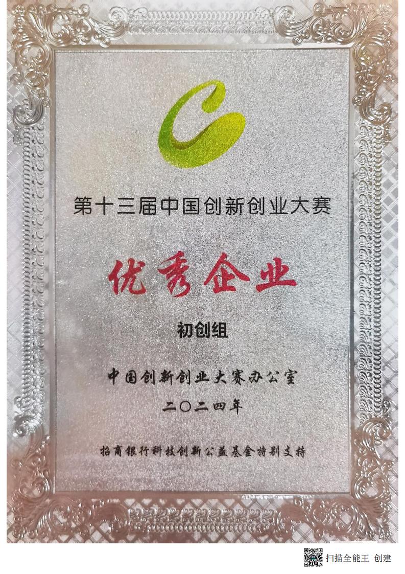 第十三届中国创新创业大赛-优秀企业-初创组-（2024）